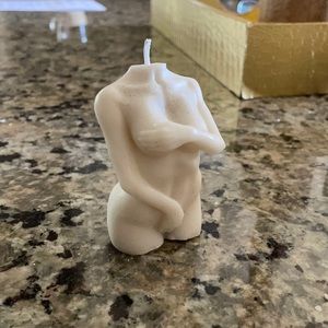 Naked human candle